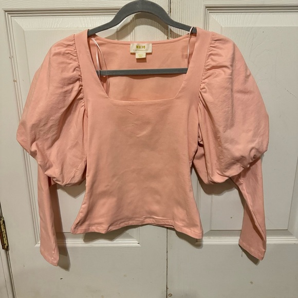 Maeve Tops - Maeve by Anthropologie blush puff sleeve top size small